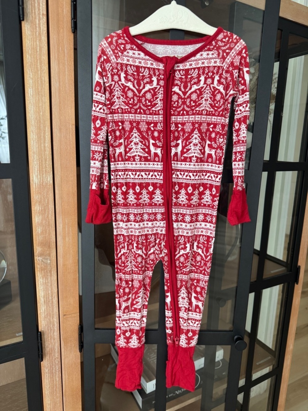 Little Sleepies Holiday Reindeer Cheer Zippy footies baby Christmas toile unisex